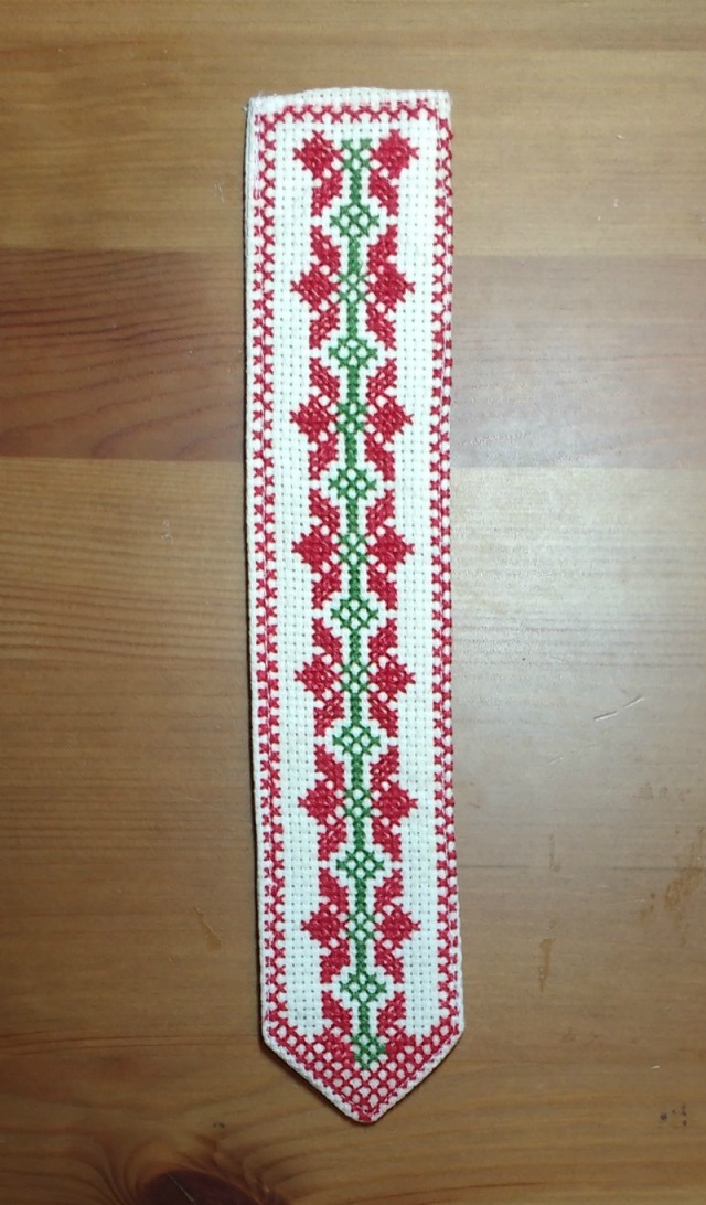 stitched bookmark